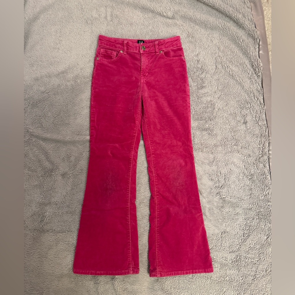 GAP Vibrant Pink 70s Flare Pants, size 10 girls